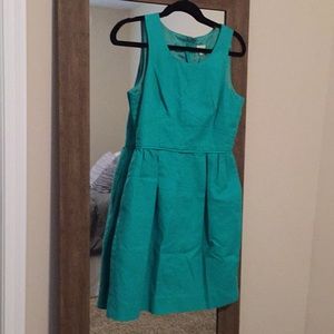 J. Crew Dress. Size 8. Green. POCKETS!